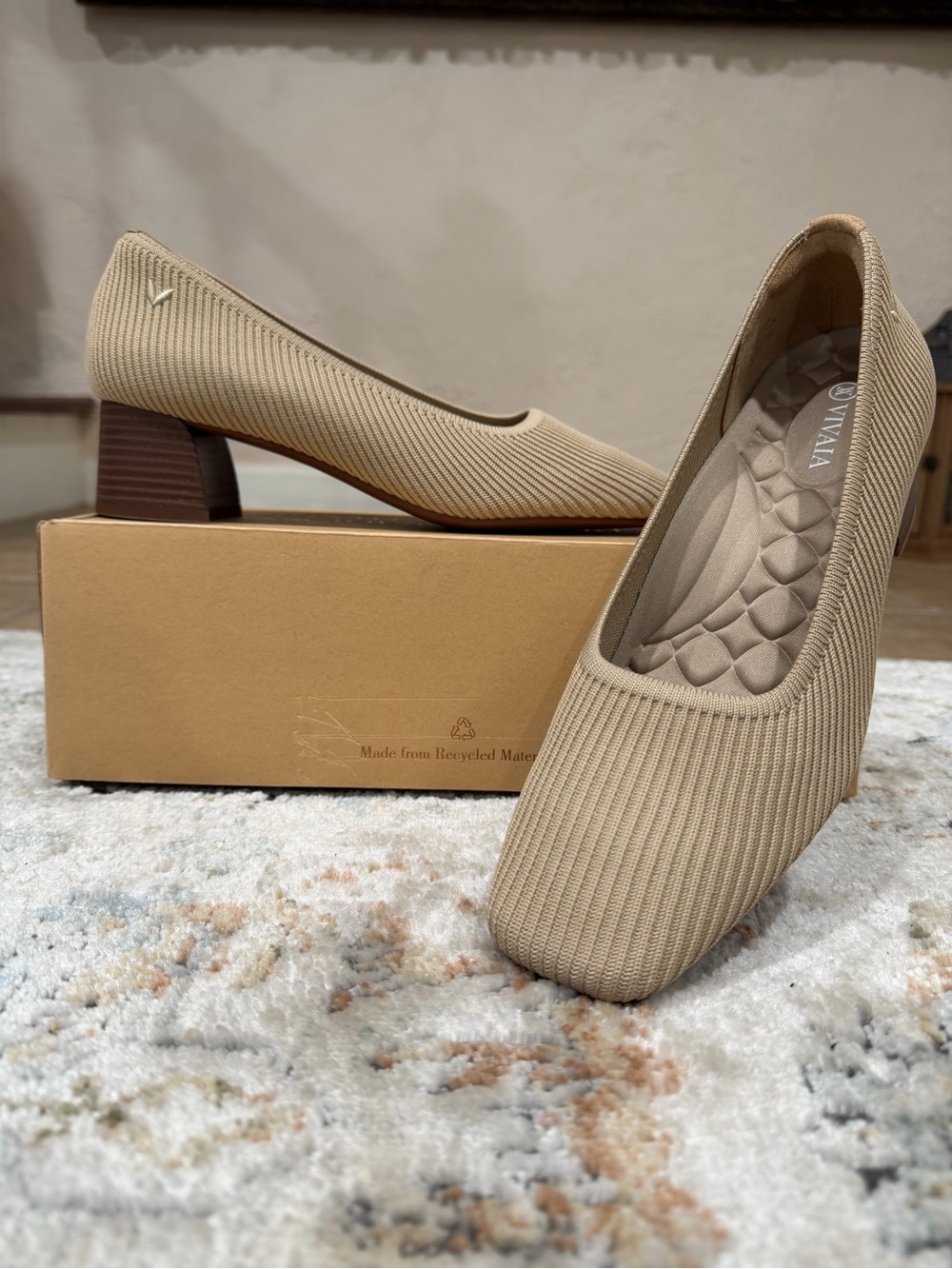 Chunky heels Vivaia Melody Pro- Almond